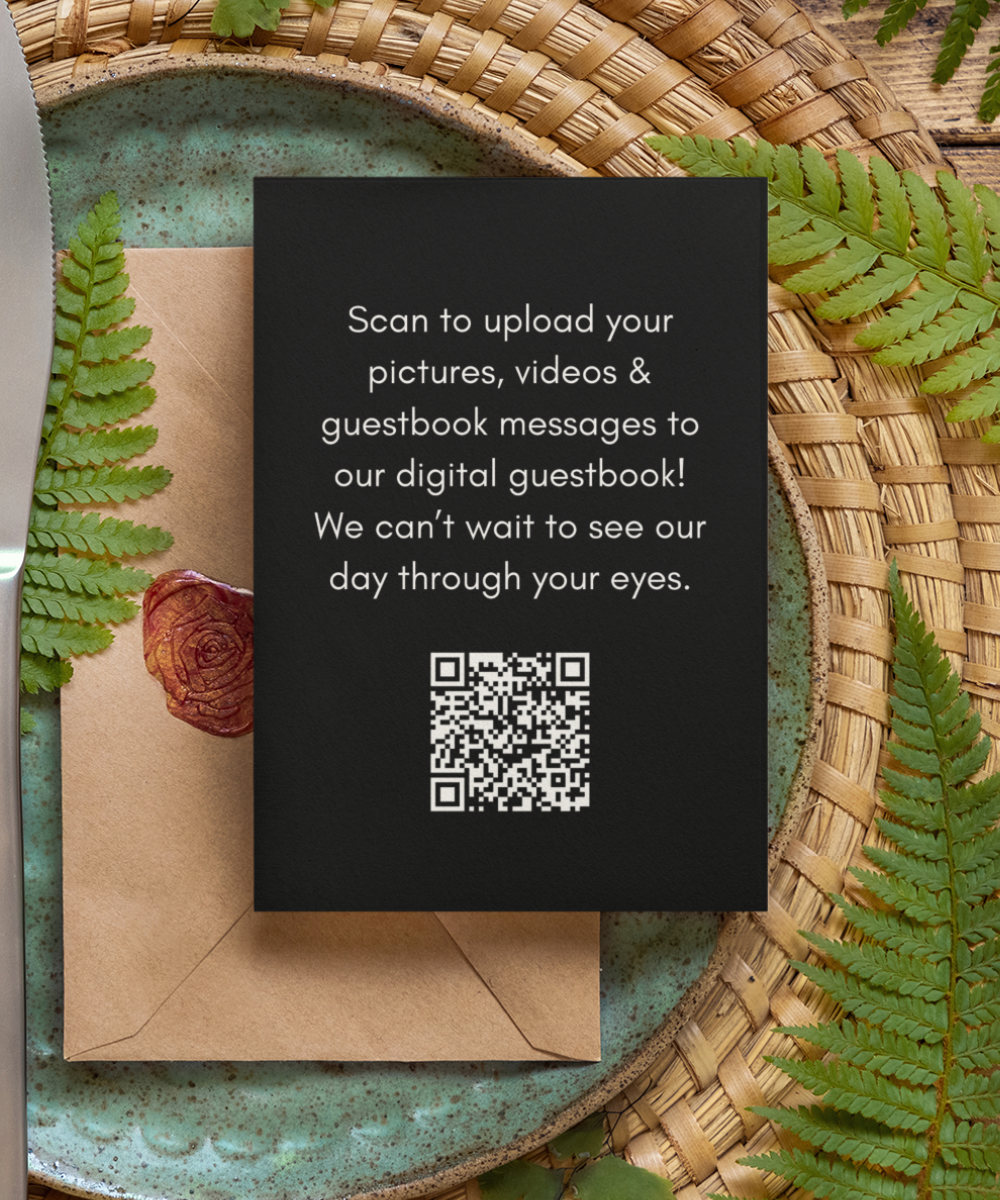 Birthday Digital Guestbook & QR Photo Sharing