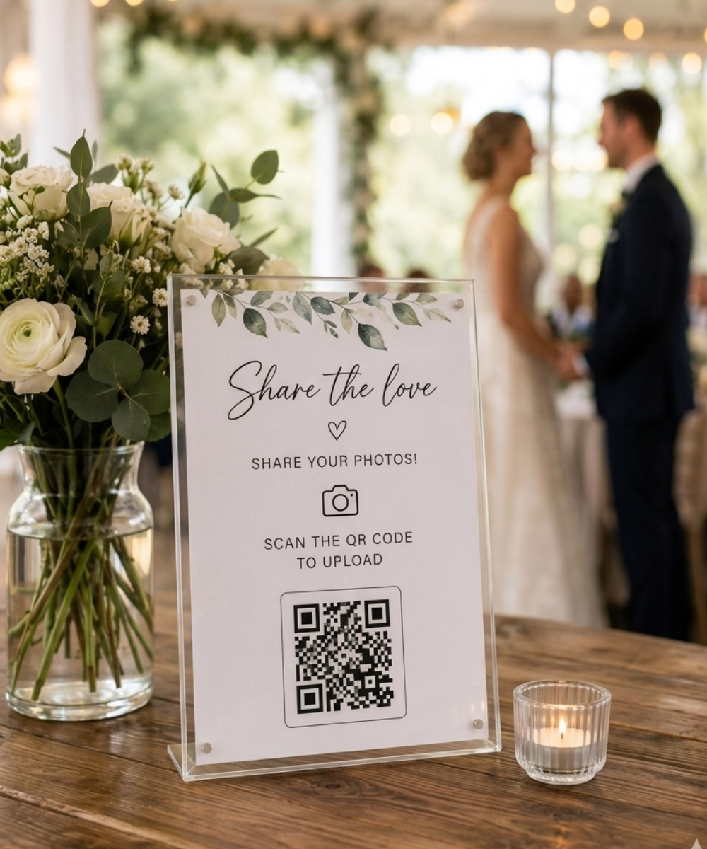 Wedding Digital Guestbook & QR Photo Sharing