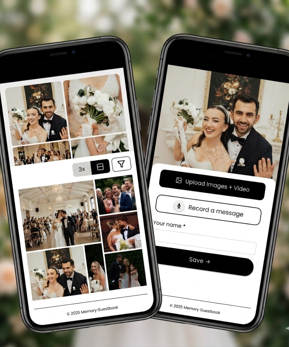 Wedding Digital Guestbook & QR Photo Sharing